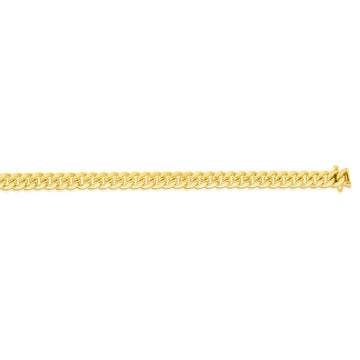 14K Yellow Gold 20 4.9mm Classic Miami Cuban Chain with Box Lock